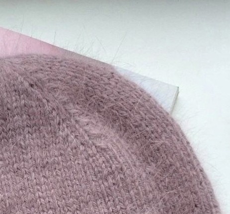 Шапка из норковой пряжи