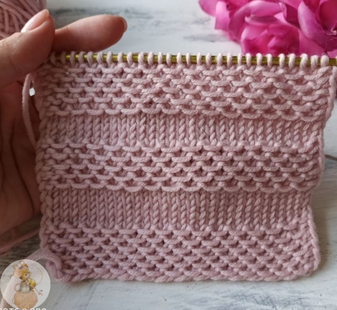 Подборка узоров спицами