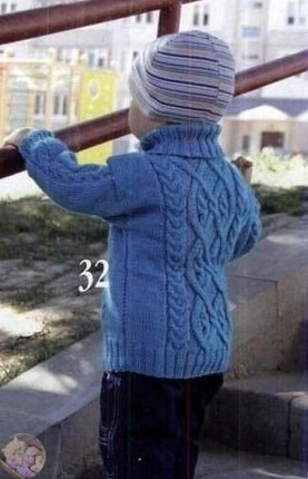 Свитep для мaльчикa cпицaми