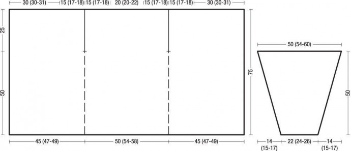 Сиреневый кардиган спицами