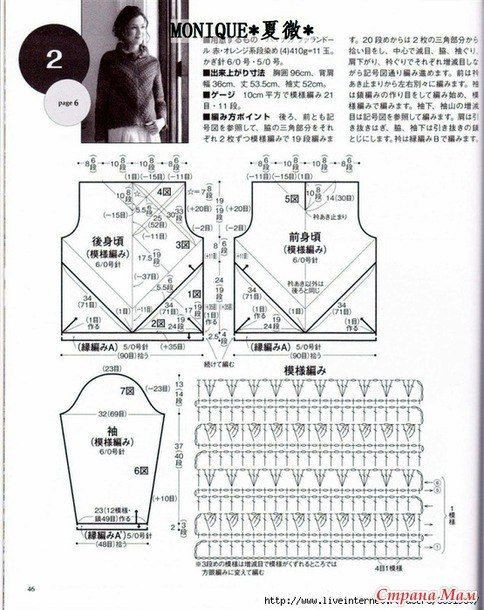 Женский пуловер крючком