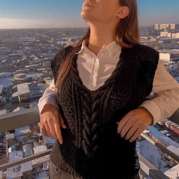 Женский жилет из мериноса