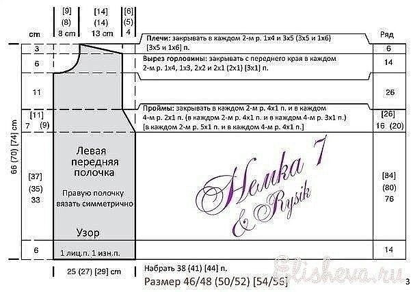 Вяжем жакет мужчине.