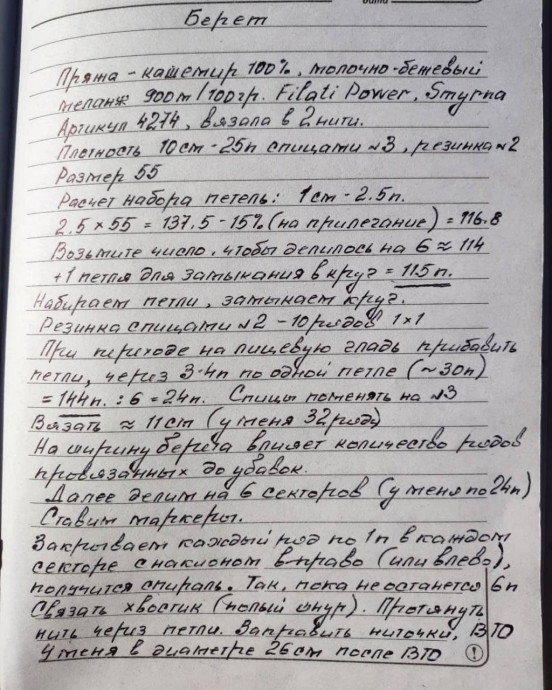 Нежный берет на весну, связанный спицами &mdash; лёгкий акцент с настроением