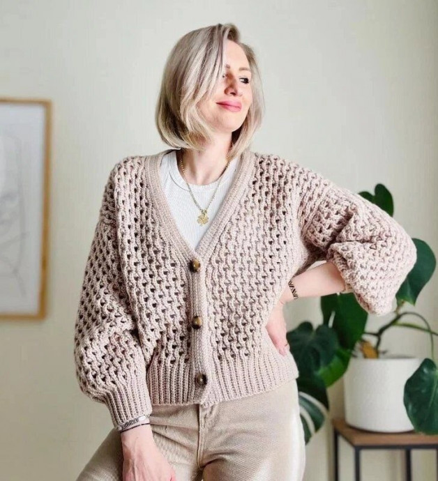 Кардиган с пуговицами