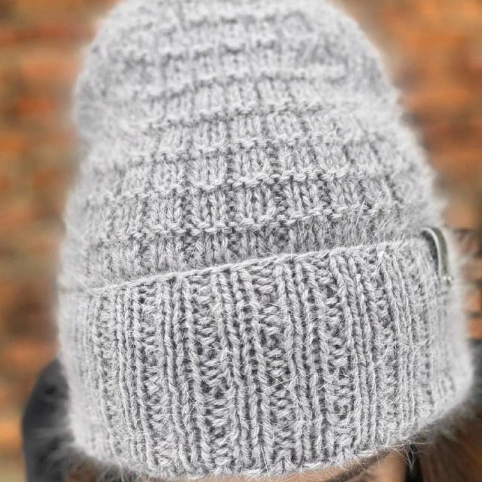 Шапка бини из пуха норки