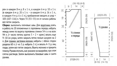 Мужской свитер спицами