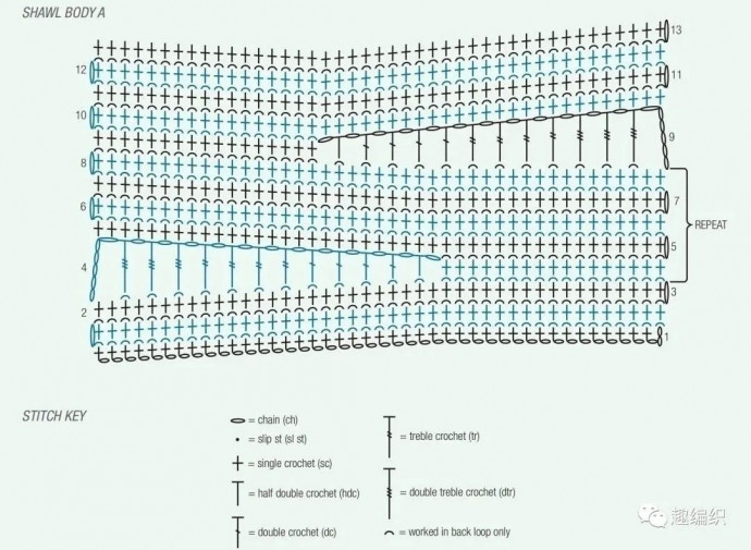 Горчичный палантин, связанный крючком