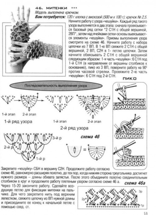 Митенки крючком. Подборочка