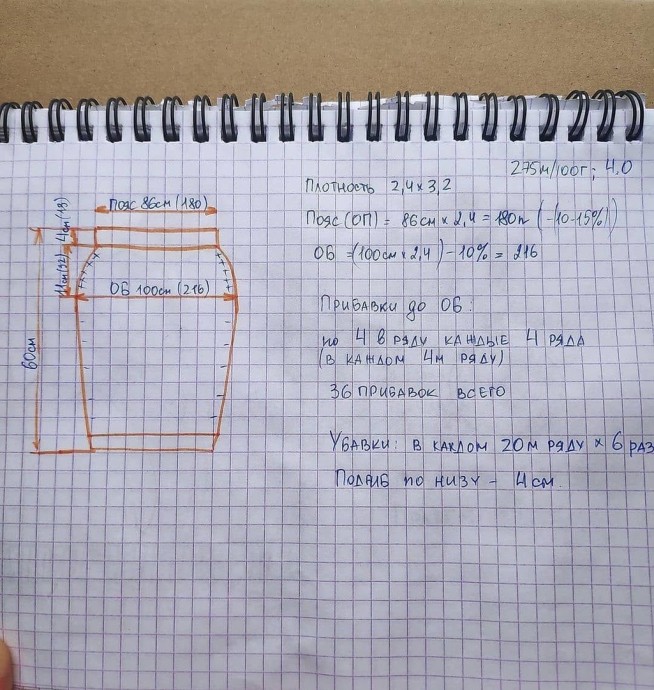 Базовая юбка с низкой посадкой