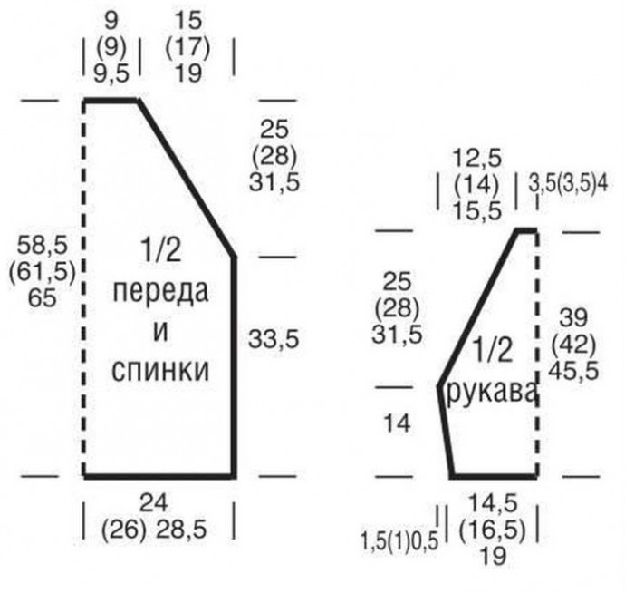 Красивый летний джемпер спицами. Ажур и многоцветие)