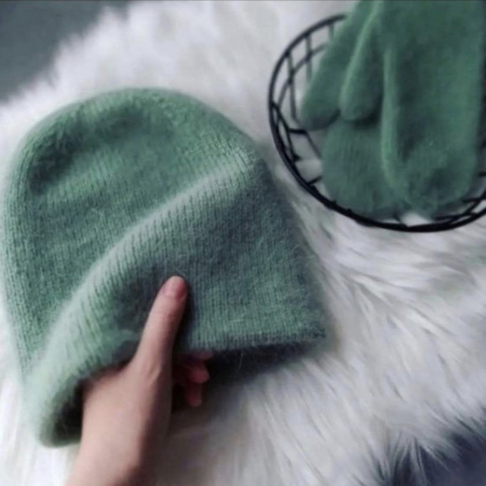 Шапка-бини двухслойная