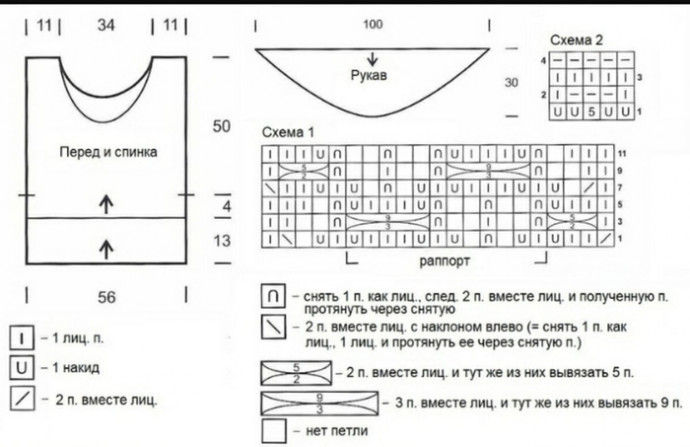 Чудесный джемпер красивым узором