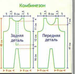 Комбинезон и жакет, вяжем детям