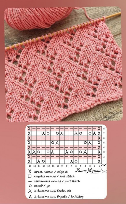 Ажурные схемы спицами, подборка