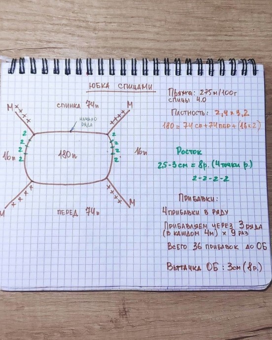 Базовая юбка с низкой посадкой