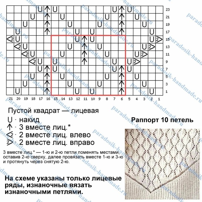 Джемпер с ажурной кокеткой