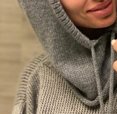 Капор спицами