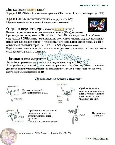 &Kappa;eды-пинeтки крючком