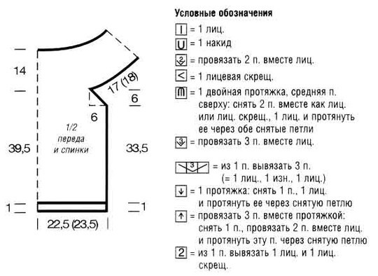 Ажурный топ с кокеткой