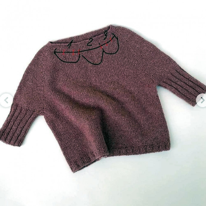 Вяжем стильную твидовую кофточку спицами