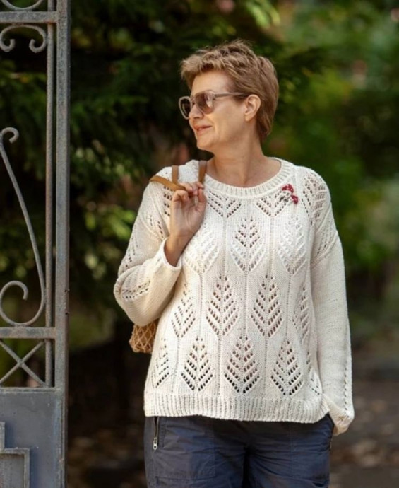 Ажурный джемпер спицами: лёгкость, стиль и уют в одном изделии