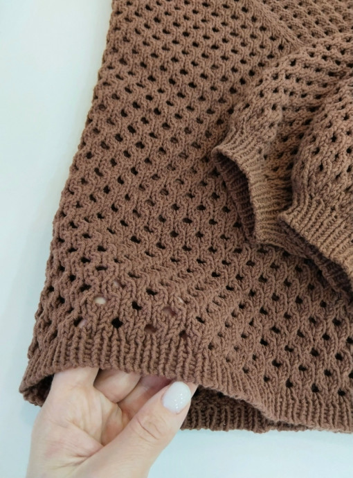 Джемпер "Шоколад" спицами