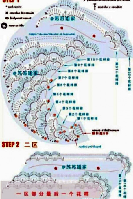 Цветной бактус, связанный крючком от угла —стильный аксессуар