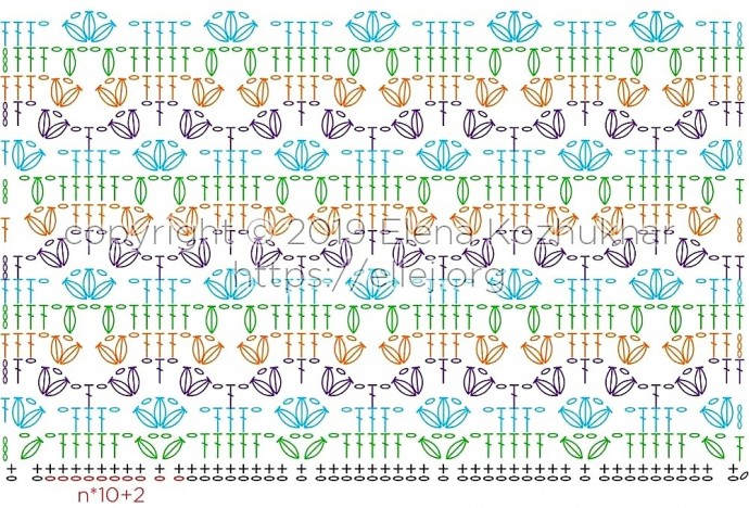 Узор крючком в копилку
