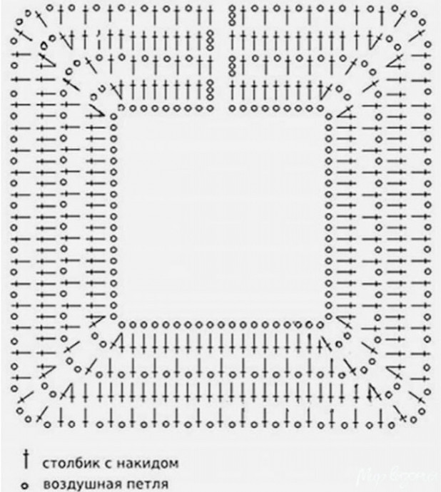 Блуза крючком из пряжи SEAM Анна 16
