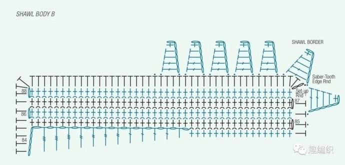 Горчичный палантин, связанный крючком
