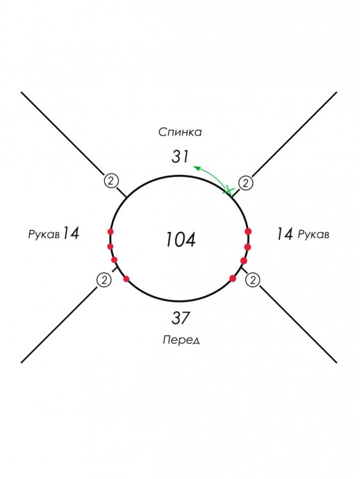 Красная паутинка из мохера
