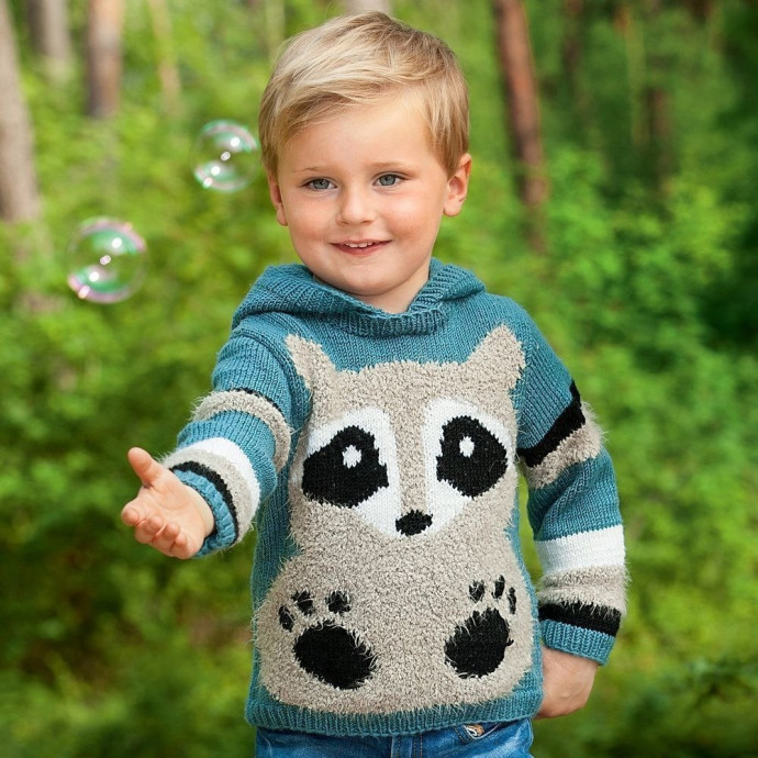 Джемпер с капюшоном и мотивом «Медвежонок»