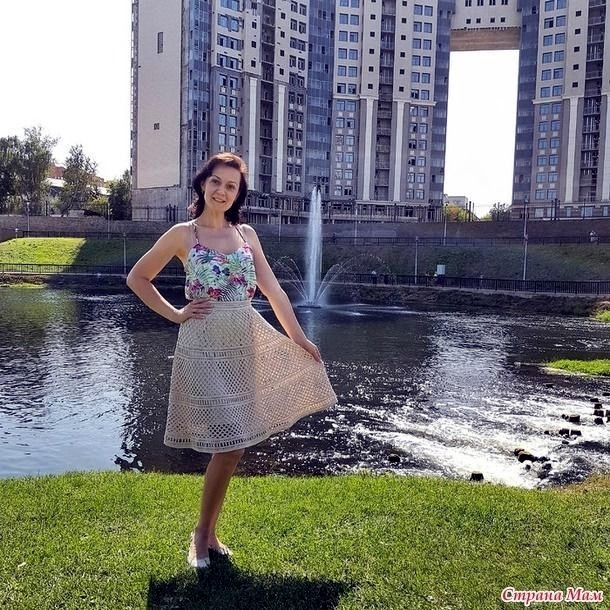 Летняя юбка по мотивам работ Self Portrait