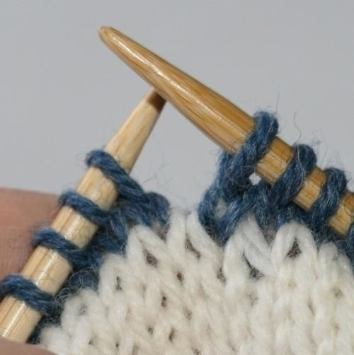 Смена цвета нити при круговом вязании