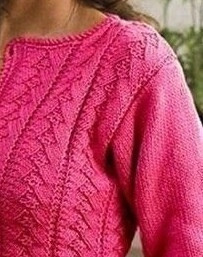 Жакет на пуговицах, вяжем спицами