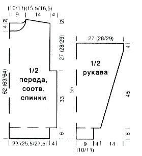 Мужской свитер спицами с узором ромбы