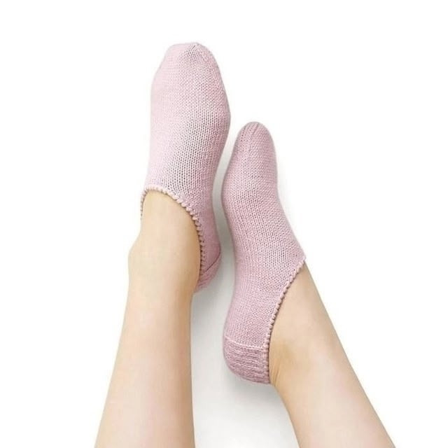 Следки без швов, вяжем спицами