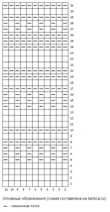 Джемпер с несложным фактурным узором.