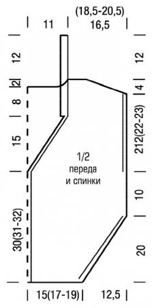 Короткий топ с боковыми разрезами