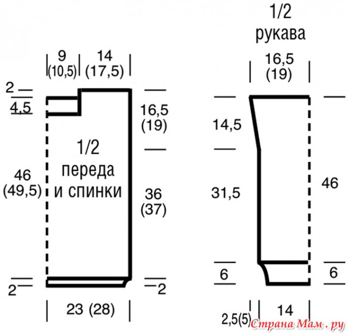 Джемпер из вискозы, вяжем спицами