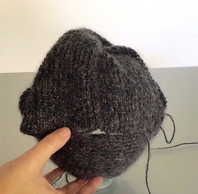 Красивая чалма спицами