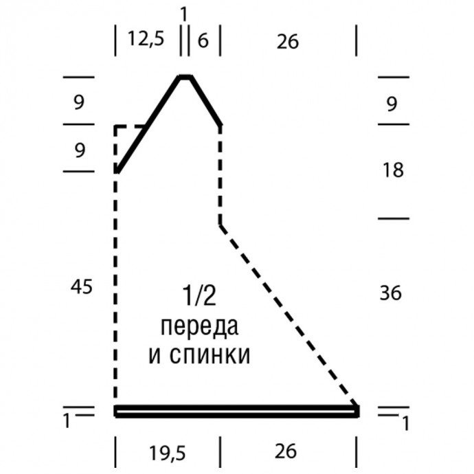 Вяжем бирюзовую тунику