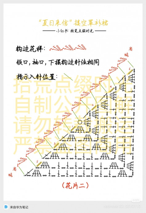 Платье из мотивов, вязание крючком