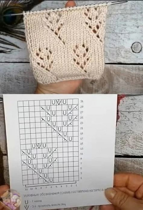 Ажурные схемы спицами, подборка
