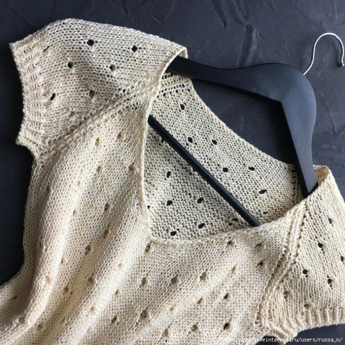 Футболка-топ "SUMMER" спицами