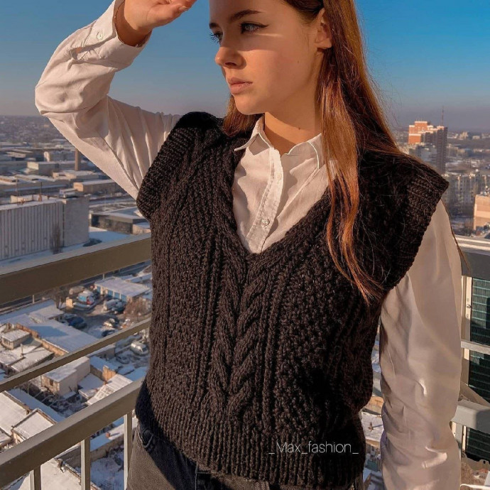 Женский жилет из мериноса