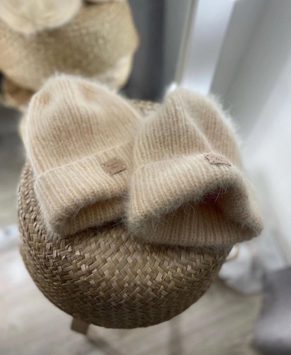 Шапка из пуха норки