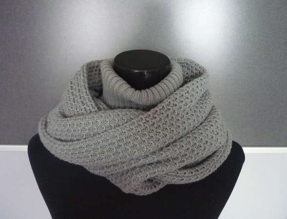 Шарф-капюшон с воротником