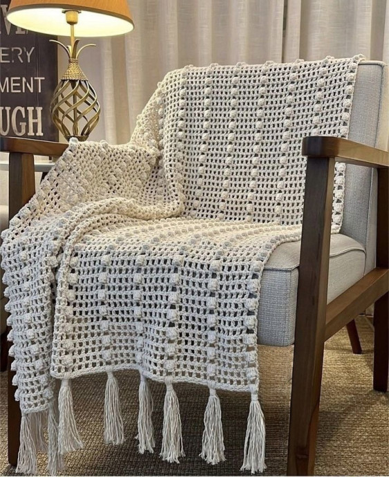 Вязание пледа крючком: просто и красиво!